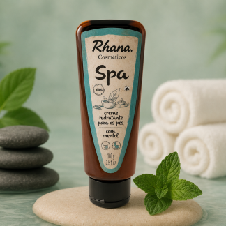 Creme Hidratante De Pés SPA Com Mentol 100g - Rhana