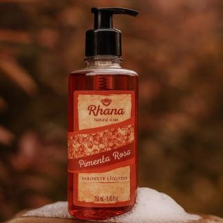 Sabonete Líquido Pimenta Rosa 250mL - Rhana