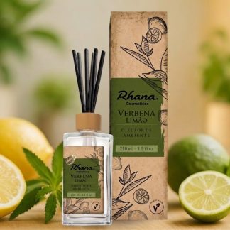 Difusor de Ambiente Verbena Limão 250mL - Rhana