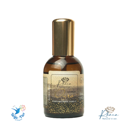 Imagem do perfume para cabelo como ouro antifrizz